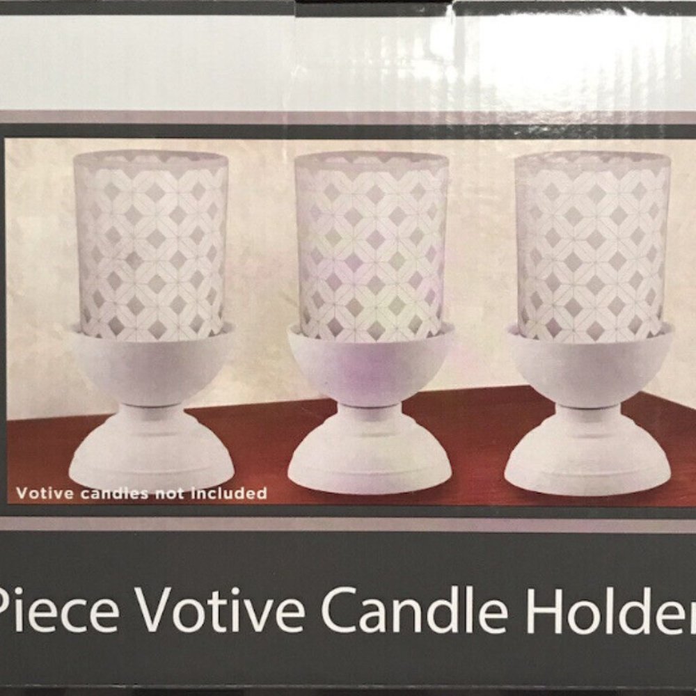 True Living Essentials 6 Piece Votive Candle Holder Set